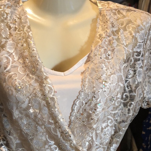 Lace Wrap top with Cami, 2 piece - Picture 2 of 5